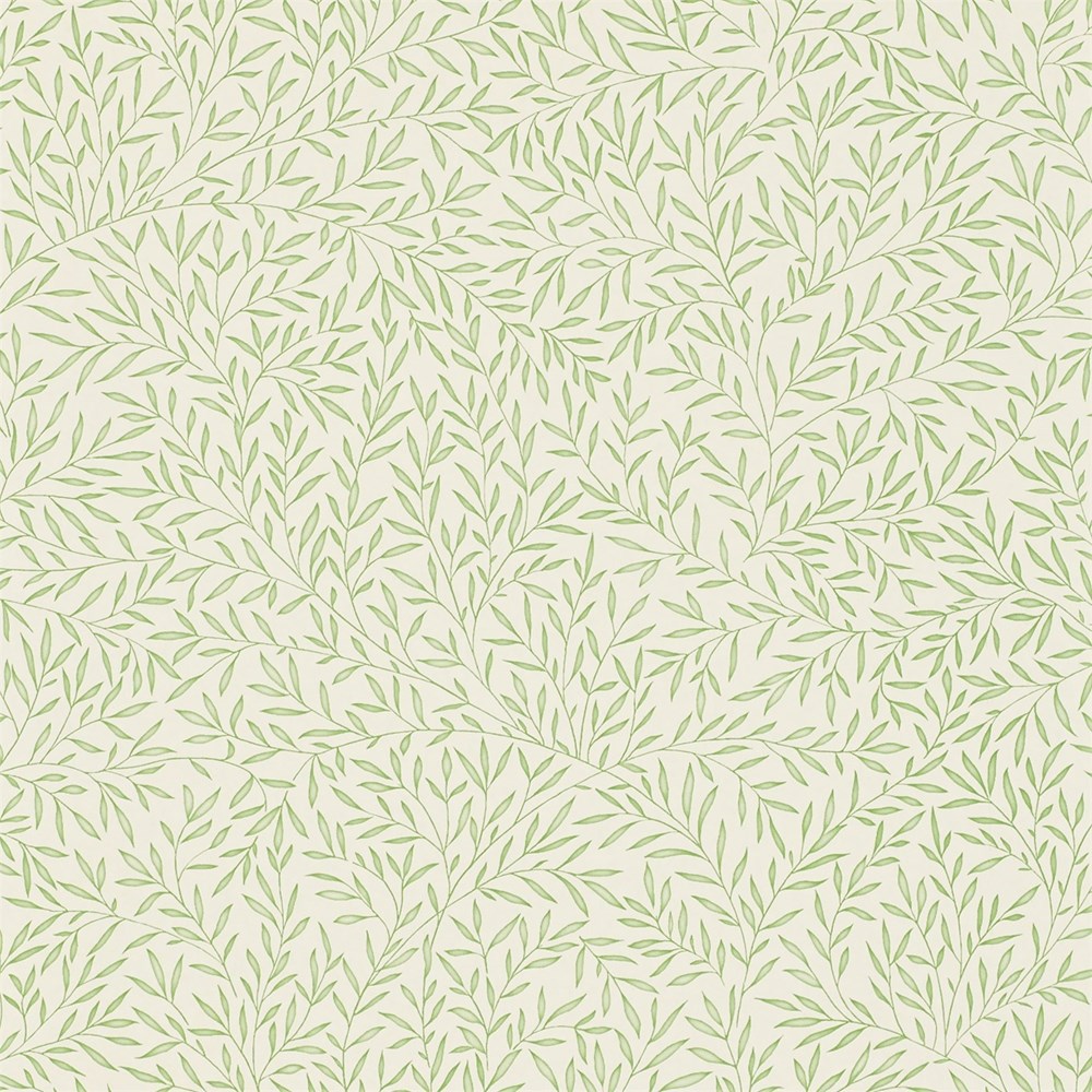 Lily Leaf Wallpaper 103 by Morris & Co in Thyme Green